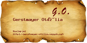 Gerstmayer Otília névjegykártya
